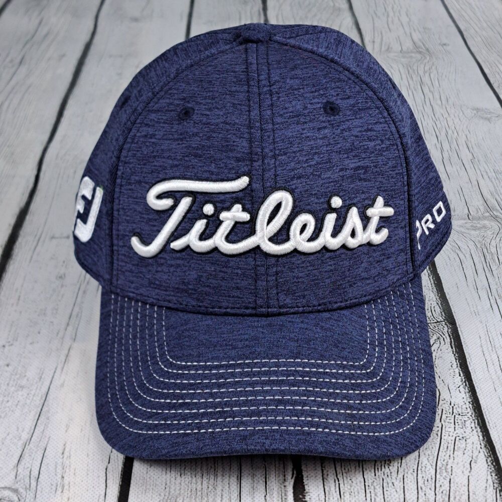 Titleist Tour Performance Golf Hat Pro V1 FootJoy FJ A Flex M/L Blue